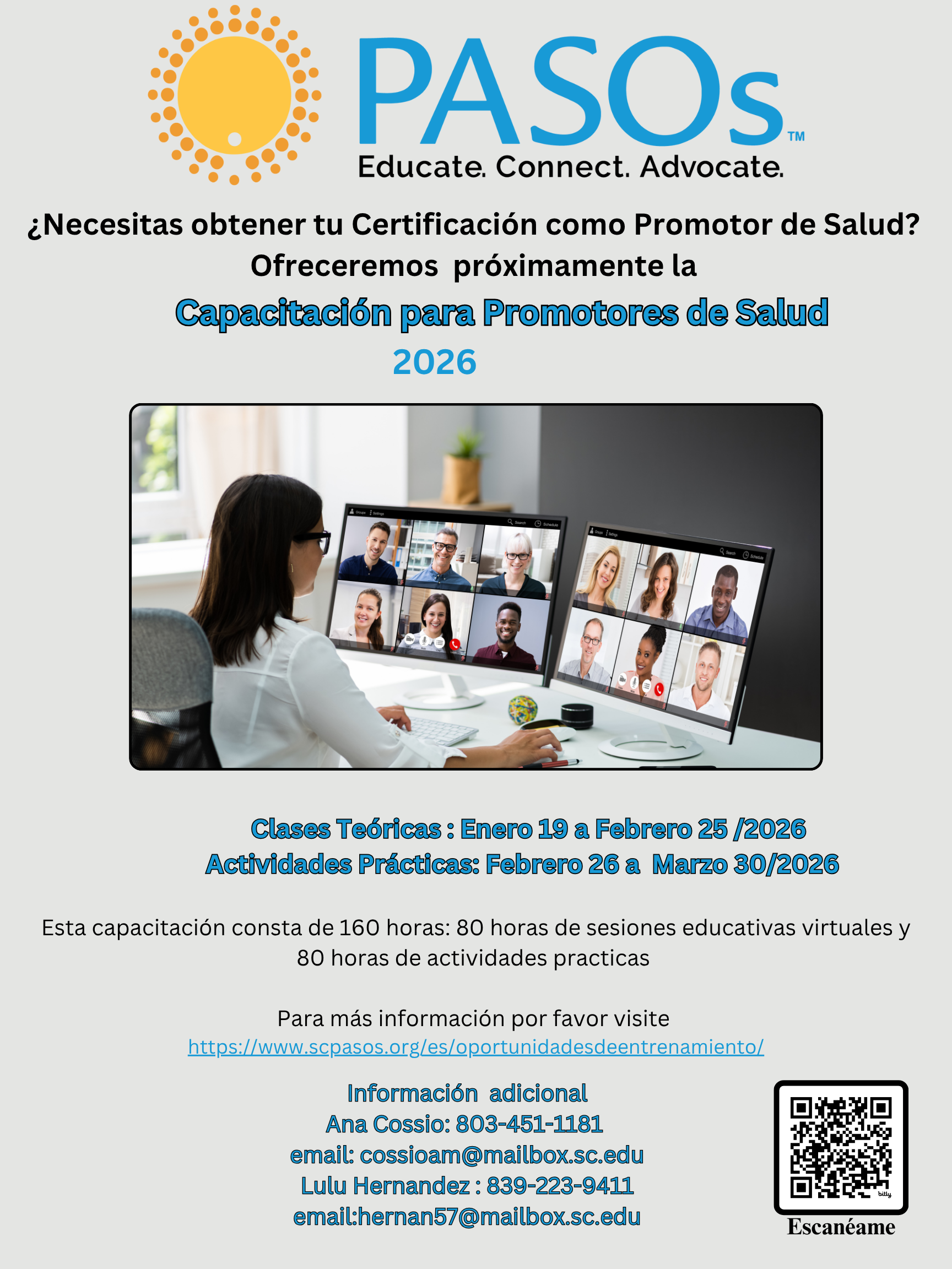 PASOs Training Flyer Winter 2026